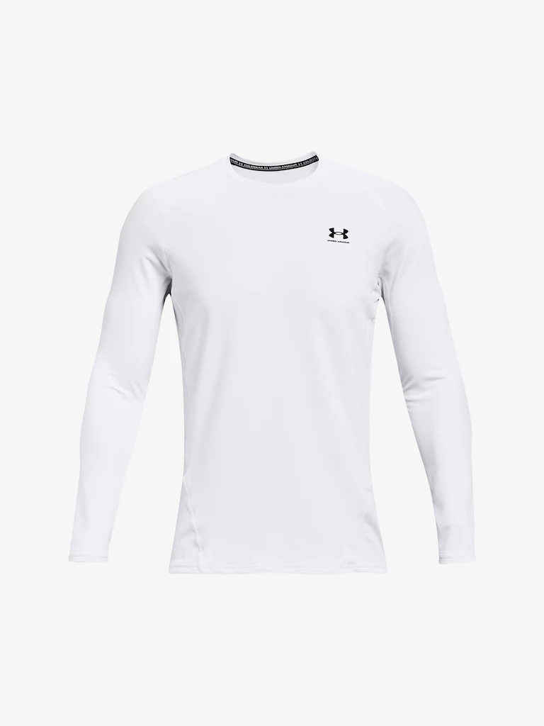 Pánské tričko Under Armour  Fitted Crew-WHT
