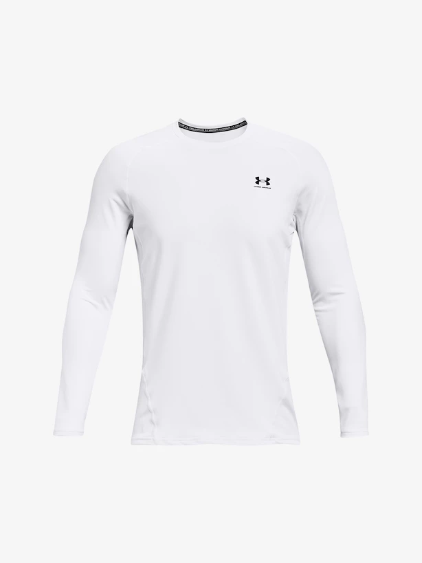 Pánské tričko Under Armour  Fitted Crew-WHT