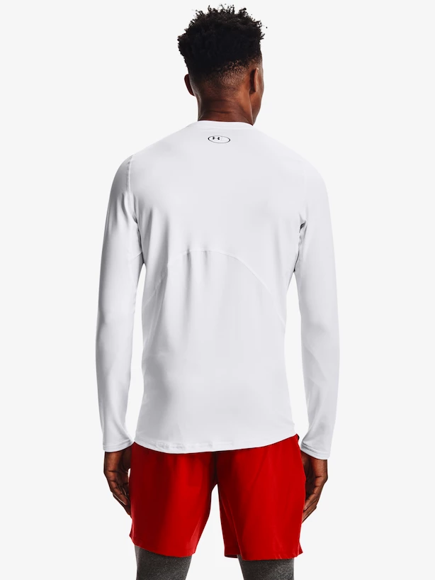 Pánské tričko Under Armour  Fitted Crew-WHT