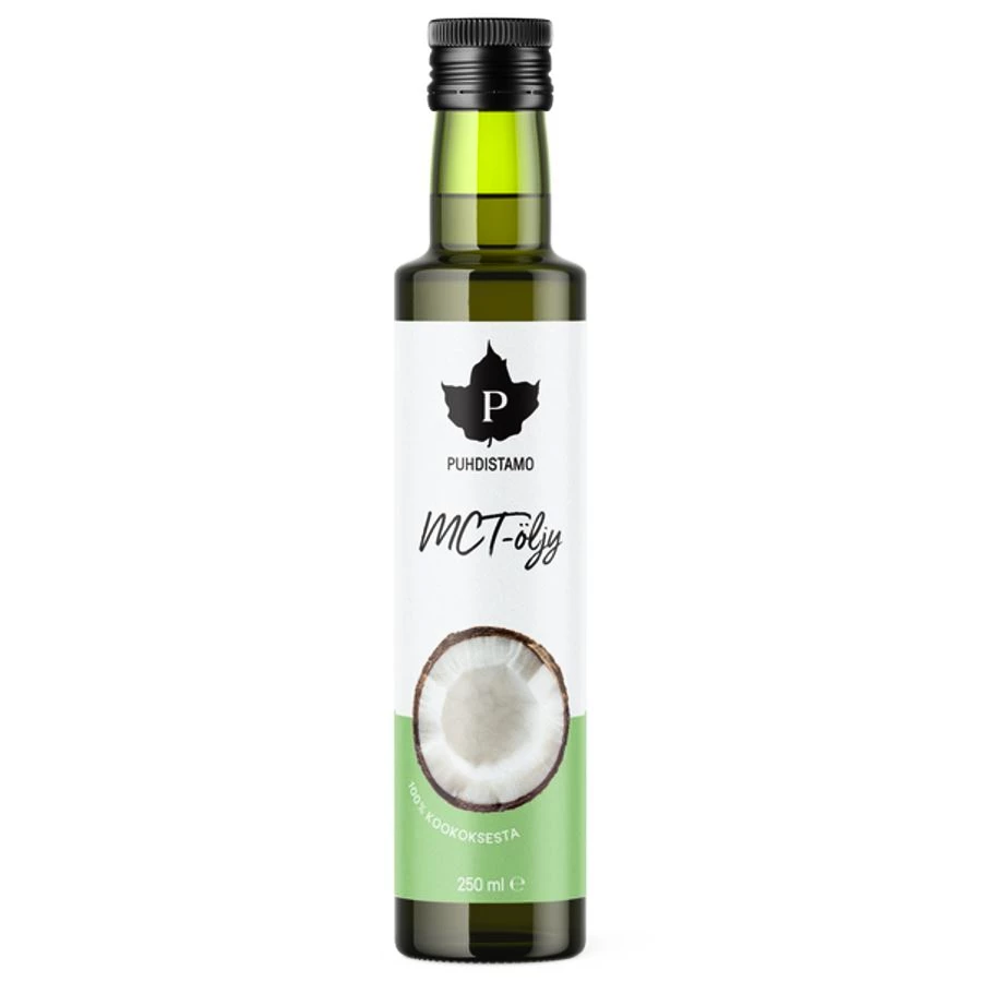 Puhdistamo  MCT Oil (Olej s triglyceridy se středně dlouhým řetězcem) 250 ml