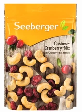 Seeberger Směs pražených kešu ořechů (60%) a brusinek (40%) 150 g