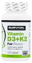 Survival Vitamin D3 + K2 120 kapslí
