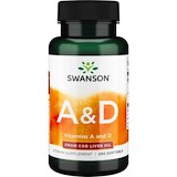 Swanson Vitamín A 5000 IU + D 400 IU 250 kapslí
