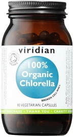 Viridian 100% Organic chlorella 90 kapslí
