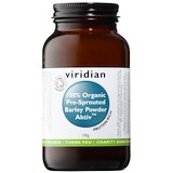 Viridian 100% Organic Pre-Sprouted Barley Powder Aktiv (Před-naklíčený ječmen) 100 g