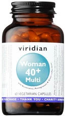 Viridian 40+ Woman Multivitamin (Natural multivitamín pro ženy) 60 kapslí