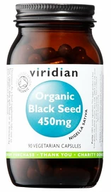 Viridian Black Seed 450 mg Organic (BIO Egyptský černý kmín) 90 kapslí