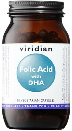 Viridian Folic Acid with DHA (Kyselina listová a DHA) 90 kapslí