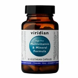 Viridian High Five Multivitamin & Mineral Formula (Natural multivitamín pro každý den) 30 kapslí