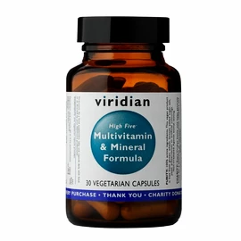 Viridian High Five Multivitamin & Mineral Formula (Natural multivitamín pro každý den) 30 kapslí