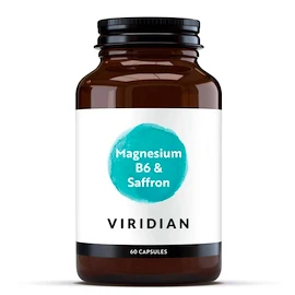 Viridian Magnesium B6 & Saffron (Hořčík, vitamín B6 a šafrán) 60 kapslí