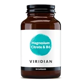 Viridian Magnesium Citrate with Vitamin B6 (Hořčík s vitamínem B6) 90 kapslí