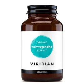 Viridian Organic Ashwagandha extract (Indický ženšen) 60 kapslí