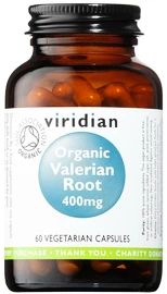 Viridian Organic Valerian Root 400 mg (Kozlík lékařský) 60 kapslí