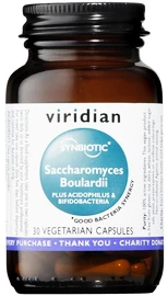 Viridian Synerbio Saccharomyces Boulardii (Unikátní komplex probiotik a prebiotik) 30 kapslí