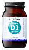 Viridian Vitamin D3 2000 IU 150 kapslí
