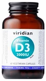Viridian Vitamin D3 2000 IU 60 kapslí