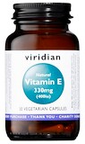 Viridian Vitamin E 330 mg 400 IU 30 kapslí