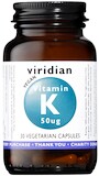 Viridian Vitamin K 50ug 30 kapslí